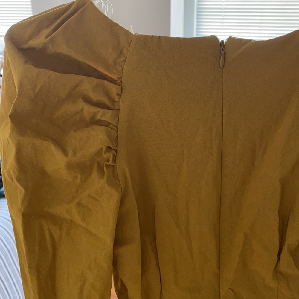 DO+BE Mustard Yellow Long Sleeve Mini Dress - Picture 4 of 4